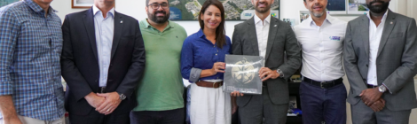 Comitiva da ANTAQ realiza visita técnica sobre megaterminal no Porto de Santos (SP)
