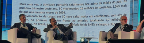 Diretor da ANTAQ fala sobre arrendamento definitivo do Porto de Itajaí (SC) em evento
