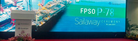 P-78 parte de Cingapura para integrar campo da Bacia de Santos da Petrobras