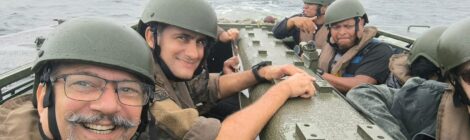Jornalistas compartilham experiências de superação e emoção a bordo de veículos anfíbios da Marinha do Brasil