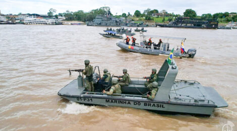 Brasil, Colômbia e Peru participam de operação inédita de controle fluvial