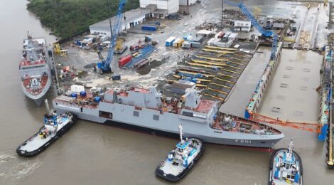 Marinha destaca avanços das fragatas Tamandaré após testes realizados em agosto