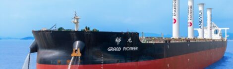 Estaleiro Cosco Zhoushan instala velas de rotor da Anemoi em VLOC