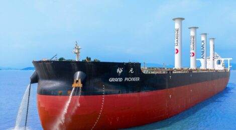 Estaleiro Cosco Zhoushan instala velas de rotor da Anemoi em VLOC