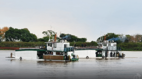 Marinha do Brasil inicia sinalização náutica no trecho paraguaio da Hidrovia Paraguai–Paraná