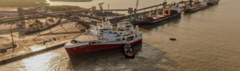 Impulso ao setor energético: Porto do Itaqui recebe o navio sísmico Ramform Titan, referência mundial em mapeamento de petróleo e gás