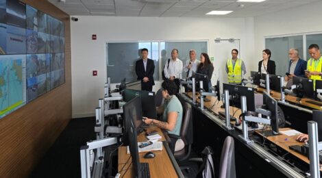 Delegação chinesa visita instalações e centro de controle do Porto do Rio