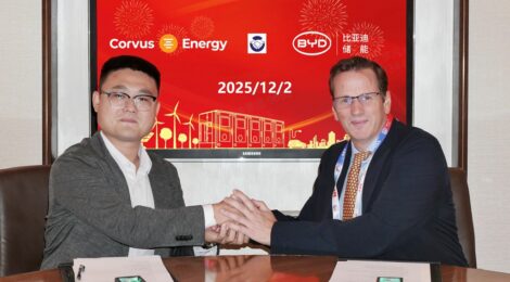 BYD e a Corvus assinam acordo para acelerar inovação em baterias marítimas