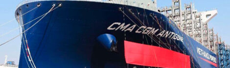 CMA CGM recebe porta-contêineres com propulsão a metanol e bicombustível