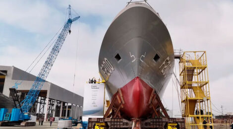 Marinha anuncia início da construção do quarto navio da Classe Tamandaré com o corte de chapa da fragata Mariz e Barros