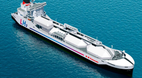 Kawasaki construirá maior navio do mundo para transporte de hidrogênio liquefeito