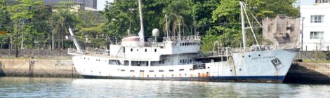 Navio oceanográfico que adernou no Porto de Santos terá início nesta semana