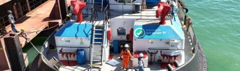 Operação testa abastecimento de biocombustível em rebocador no Açu