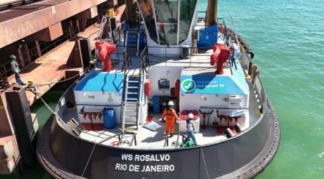 Operação testa abastecimento de biocombustível em rebocador no Açu