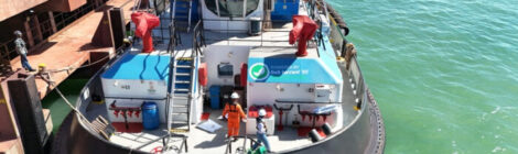 Wilson Sons, Ferroport e Vast fazem parceria estratégica para teste pioneiro de biocombustível da Be8 em rebocador no Porto do Açu