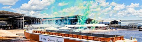 Juruá lança barcaça para transporte de minério da Lhg Mining