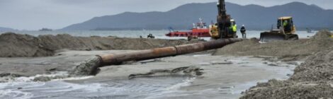 Porto de São Francisco conclui engordamento da Praia de Itapoá
